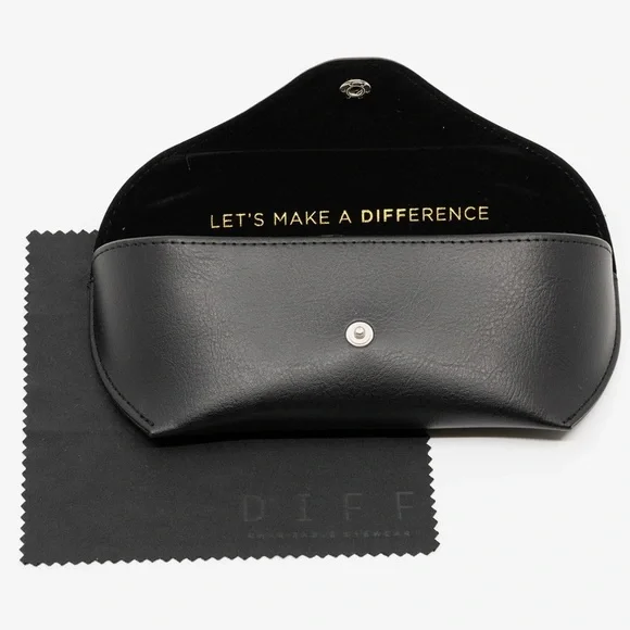 DIFF Dash Sunglasses Aviators Black Frame Grey Lens Unisex NIB - Picture 13 of 15